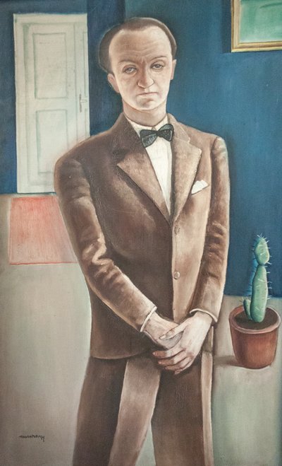 Homme en costume avec cactus - Gyorgy Rauscher